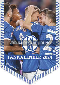 N NEUMANNVERLAGE - FC Schalke 04 2025 Bannerkalender, 29,7x42cm, Fußballkalender mit Motiven der Stars, Fan-Kalender mit Fußball-Highlights, Spiralbindung und deutsches Kalendarium