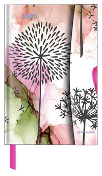 N NEUMANNVERLAGE - Flower Fantasy 2025 Diary, 10x15cm, Taschenkalender mit Magnetverschluss und Lesebändchen, Tasche für Visitenkarte, Jahres- und Monatsübersicht und internationales Kalendarium