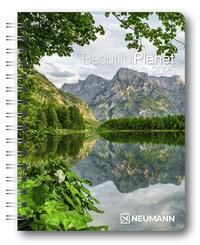 N NEUMANNVERLAGE - Beautiful Planet 2025 Diary, 16,5x21,6cm, Taschenkalender mit zwölf Bildseiten und Notizseiten, herausnehmbaren Planer, Jahres- und Monatsübersicht und internationales Kalendarium