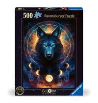 Erwachsenenpuzzle 500 Teile - Leuchtender Wolf