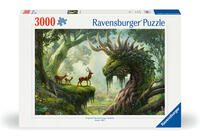 Erwachsenenpuzzle 3000 Teile - Der Walddrache erwacht