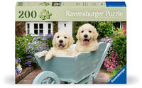 Feel Well & Puzzle - Golden Retriever - Erwachsenenpuzzle mit 200 XL-Teilen und extra Bildvorlage