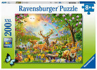Kinderpuzzle 200 XXL Teile - Anmutige Hirschfamilie