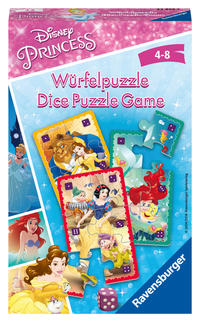 Ravensburger - 23 452 Disney Princess Würfelpuzzle - Würfelspiel für 2 - 4 Spieler, geeignet ab 4 Jahren