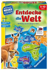 Ravensburger 24990 - Entdecke die Welt - Spielen und Lernen für Kinder, Lernspiel für Kinder von 5-10 Jahren, Spielend Neues Lernen für 2-4 Spieler