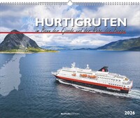 Alpha Edition - Hurtigruten 2026 – Wandkalender 52×42,5 cm mit 12 faszinierenden Norwegen-Motiven entlang der Hurtigruten-Route, dekorativer Monatskalender für Skandinavien- & Naturfreunde