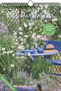Alpha Edition - Das Gartenjahr Kalender 2026 – 23,7x34 cm – Bildkalender & Küchenkalender mit saisonalen Gartentipps & Rezepten – Mit Feiertagen & Notizbereich – FSC-zertifiziert