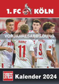 DUMONT - 1. FC Köln 2025 Fußball-Kalender, 29,7x42cm, Express-Fankalender mit Abbildungen der Spieler, by Dr. Anne Fleck