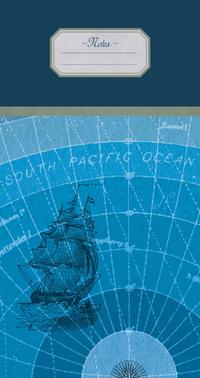 James Cook Schmales Notizheft - Motiv Volle Fahrt