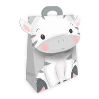 Trötsch Geschenktasche mit Verschluss Zebra