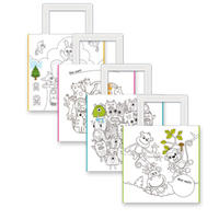 Trötsch Geschenktasche Papiertasche 4er Set zum Ausmalen