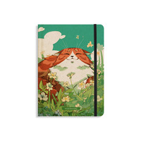 matabooks – Nachhaltiges A5 Notizbuch/Tagebuch/Bullet Journal/Schreibheft/Notebook aus Süßgraspapier – Nari Farbe: Sky Blue (punktiert)