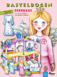 Feenhaus Bastelbogen mit Anziehpuppe