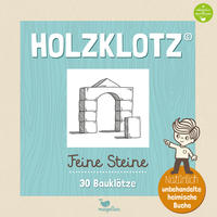 Holzklotz - Feine Steine - 30 Bauklötze