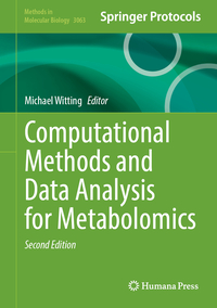 Computational Methods and Data Analysis for Metabolomics