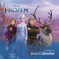 Pyramid – Frozen 2025 Broschürenkalender, 30x30cm, Kalender für Disney-Fans von Prinzessinnen-Abenteuer, Monatskalender mit farbenfrohen Illustrationen, nachhaltig nur mit Papierumschlag