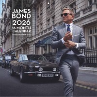 Pyramid - JAMES BOND 2026 – Broschürenkalender 30×30 cm mit 12 Motiven aus der 007-Reihe von Sean Connery bis Daniel Craig – Wandkalender für Agenten- & Filmfans