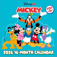 Pyramid - MICKEY & MINNIE MOUSE 2026 – Broschürenkalender 30×30 cm mit Disney-Klassikern – Wandkalender für Kinder & Familien