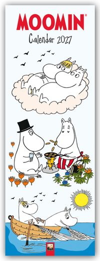 Moomin – Mumin Kalender – Slimline-Kalender 2027 – Original Flame Tree Publishing-Kalender Slimeline [Kalender]