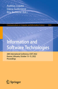 Information and Software Technologies