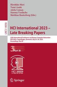 HCI International 2023 – Late Breaking Papers