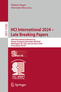 HCI International 2024 – Late Breaking Papers