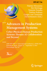 Advances in Production Management Systems. Cyber-Physical-Human Production Systems: Human-AI Collaboration and Beyond