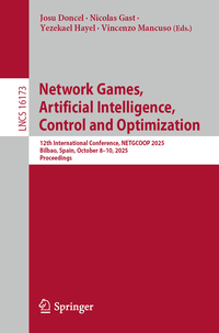 Network Games, Artificial Intelligence, Control and Optimization