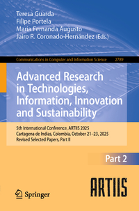 Advanced Research in Technologies, Information, Innovation and Sustainability