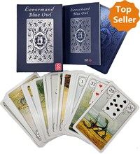 Lenormand Blue Owl (Silver Edition) - Marie-Anne Lenormand (English Lenormand Cards)