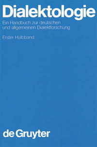 Dialektologie / Dialektologie. 1. Halbband