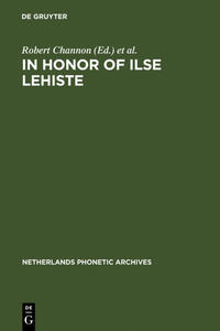 In honor of Ilse Lehiste