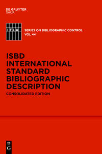 ISBD: International Standard Bibliographic Description