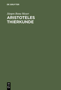 Aristoteles Thierkunde