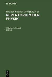 Repertorium der Physik / Repertorium der Physik. Band 8