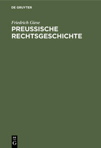 Preußische Rechtsgeschichte