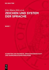 Zeichen und System der Sprache / Zeichen und System der Sprache. Band 1