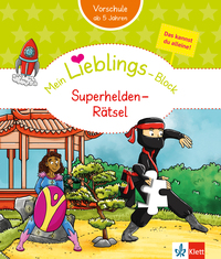 Klett Mein Lieblings-Block: Superhelden-Rätsel