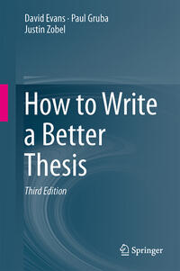 How to Write a Better Thesis