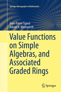 Value Functions on Simple Algebras, and Associated Graded Rings