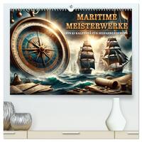 Maritime Meisterwerke: Ein KI-Kalender für Seefahrerherzen (hochwertiger Premium Wandkalender 2025 DIN A2 quer), Kunstdruck in Hochglanz