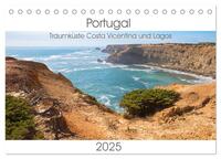 Portugal - Traumküste Costa Vicentina und Lagos (Tischkalender 2025 DIN A5 quer), CALVENDO Monatskalender