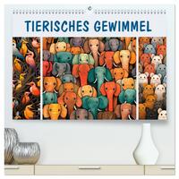 Tierisches Gewimmel (hochwertiger Premium Wandkalender 2025 DIN A2 quer), Kunstdruck in Hochglanz