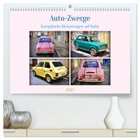 Auto-Zwerge - Europäische Kleinstwagen auf Kuba (hochwertiger Premium Wandkalender 2025 DIN A2 quer), Kunstdruck in Hochglanz