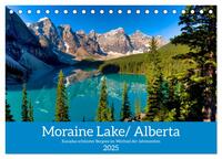 Moraine Lake, Alberta/ Kanada (Tischkalender 2025 DIN A5 quer), CALVENDO Monatskalender