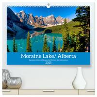 Moraine Lake, Alberta/ Kanada (hochwertiger Premium Wandkalender 2025 DIN A2 quer), Kunstdruck in Hochglanz