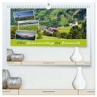 Ein Sommertag in Damüls (hochwertiger Premium Wandkalender 2025 DIN A2 quer), Kunstdruck in Hochglanz