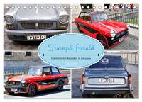 Triumph Herald - Ein britischer Klassiker in Havanna (Tischkalender 2025 DIN A5 quer), CALVENDO Monatskalender