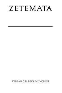 Zetemata / Ovids Heroides als Elegien