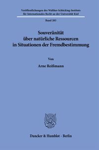 Souveränität über natürliche Ressourcen in Situationen der Fremdbestimmung